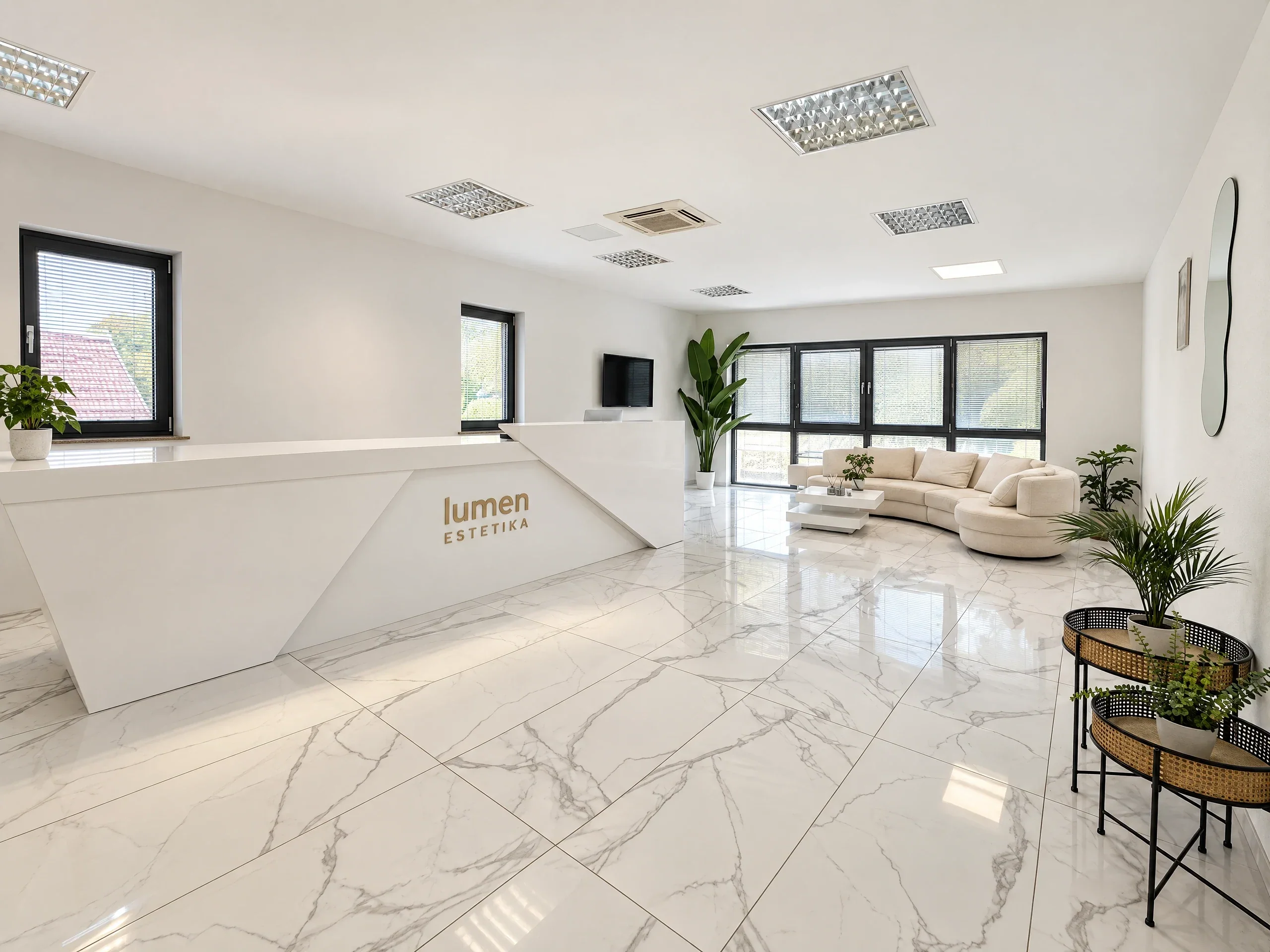 Notranjost salona Lumen Estetika